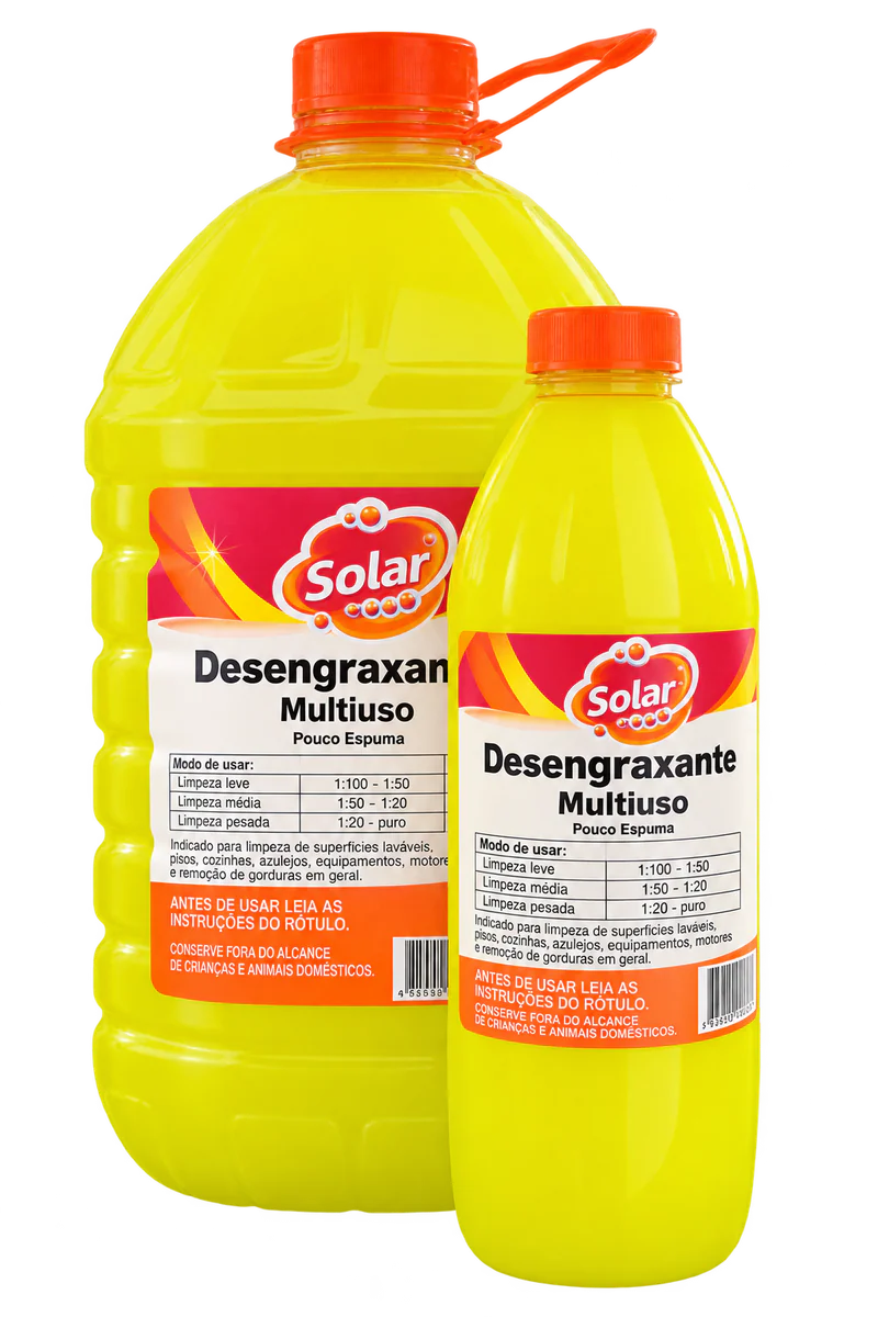 Desengraxante Solar — 1 LTS e 5 LTS