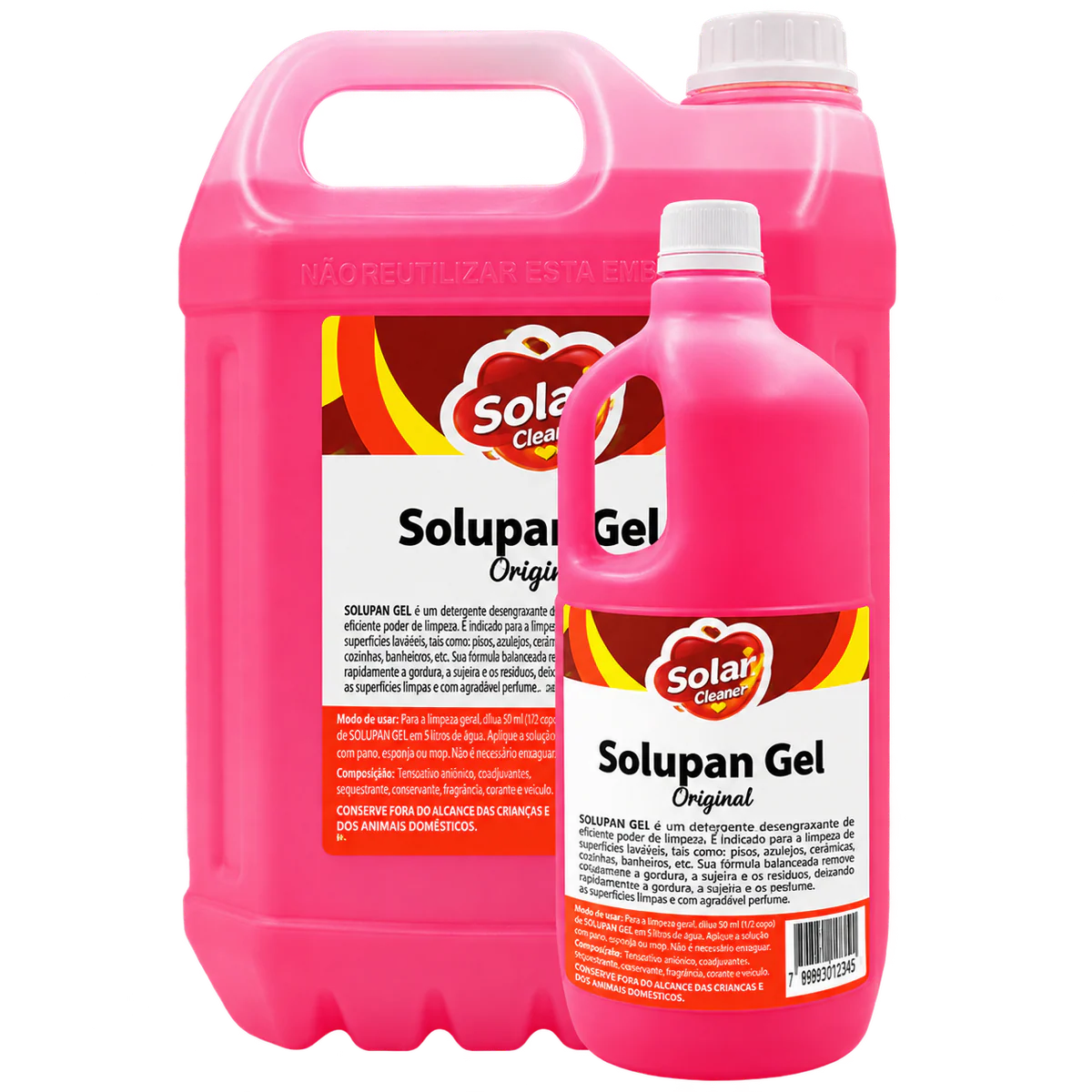 Solupan Gel Solar Clean 1 LTS e 5 LTS