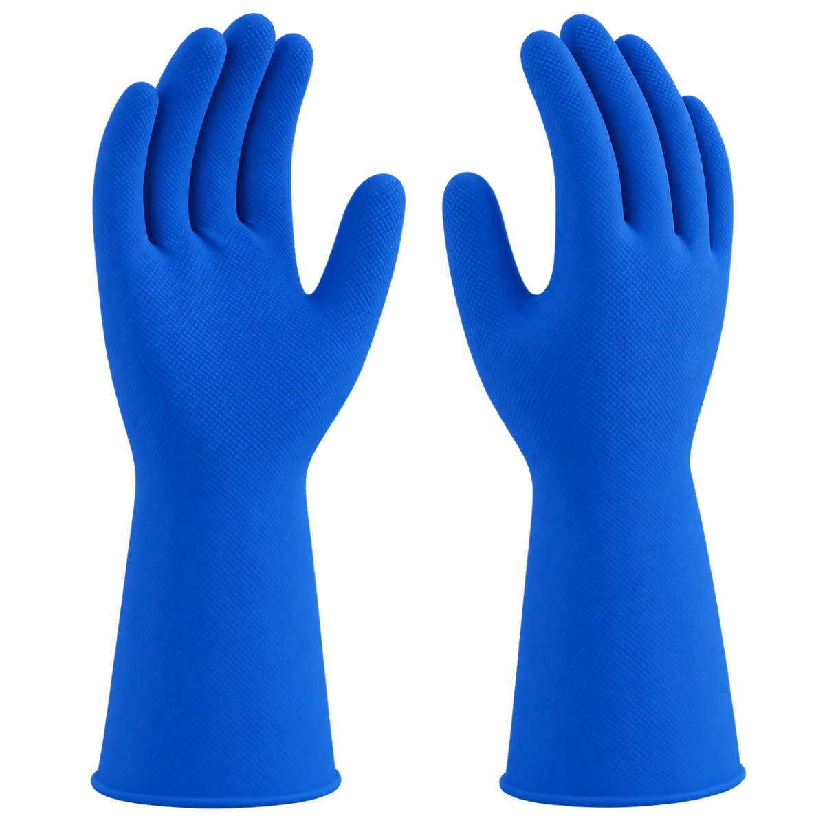 Luva Verniz Silver Azul TAM M