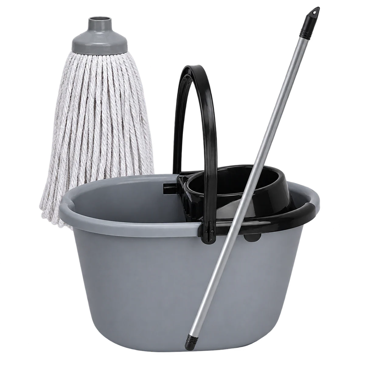 Mop Úmido Completo — Balde, Refil e Cabo