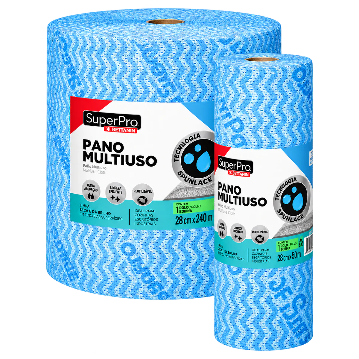 Rolo Multiuso 50 Panos e Rolo Multiuso Smart 600 Panos